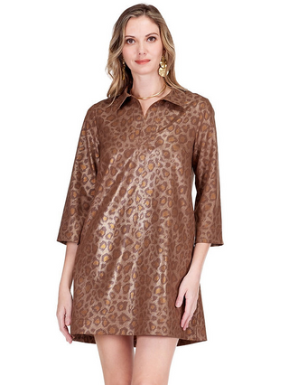 Jade Golden Leopard Dress