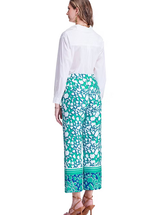 Jade White Collar Blouse