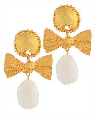 Monkee's Jewelry And ACC Textured Ribbon Oval Earrings / 3 Color Options