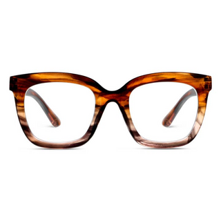 Peepers Cleo Brown Ombre Horn Blue Light Glasses