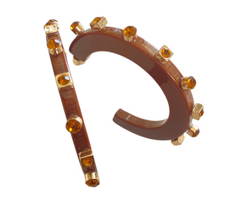 CITY GIRL JEWEL HOOP LARGE- MULTIPLE COLORS