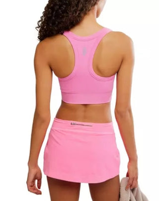 Free People Go To Bra in Washed Hot Pink