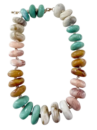 Gemelli Delray Chunky Beaded Necklace/ Multiple Colors