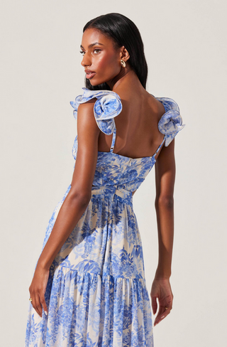 ASTR Fritillaria Dress / Blue Floral
