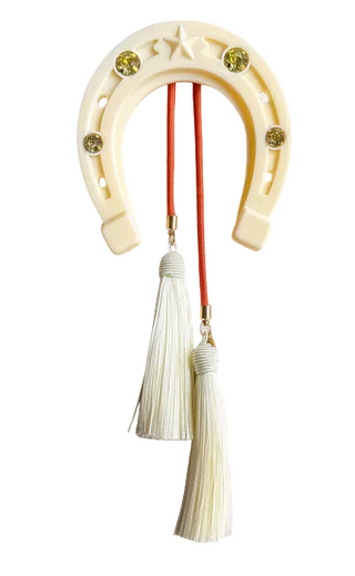 Rahya Jewelry Lucky Horseshoe Bolo Ivory With Orange & Ivory