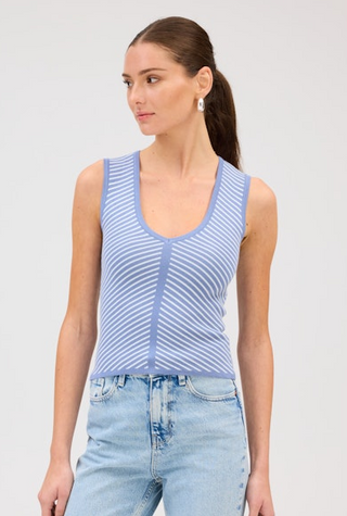 Allison Anna Tank in Blue Multi