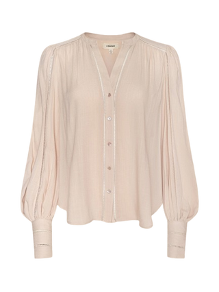 L'Agence Kiera Ladder Trim Blouse