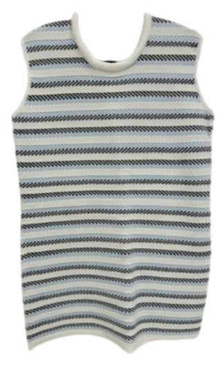 Rhowe Wells Dress in Blue Stripe Mix