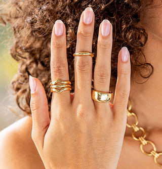Capucine De Wulf Cleopatra Slice Stacking Ring Set