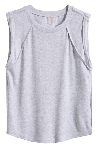 Free People Love My Twist Muscle in White Heather Grey
