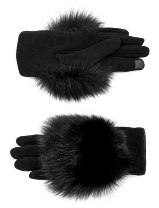 Mitchie's Black Woven Gloves
