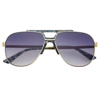 Freyrs Logan Acetate Aviator Unisex Sunglasses - Light Gold / Gray