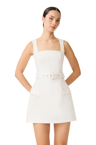 ELLIATT Nydia Square Neck Mini Dress White / XS ELLIATT Nydia Square Neck Mini Dress White / XS