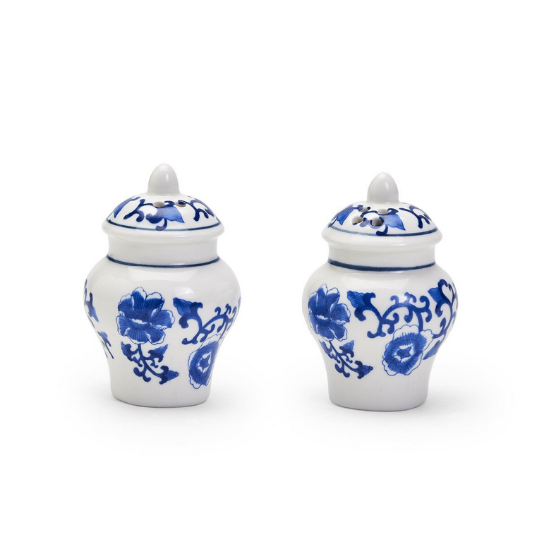 Two's Company Chinoiserie Ginger Jar Salt and Pepper Shaker