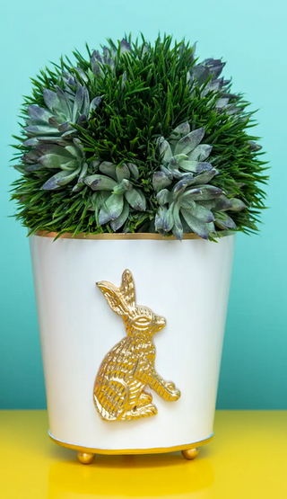 REGENCY COLLECTION RABBIT ROUND CACHEPOT