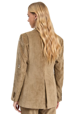 Vilagallo Corduroy Duck Print Blazer