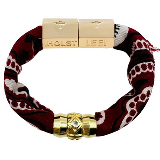 Monkee Collection Bandana Bracelet - Maroon