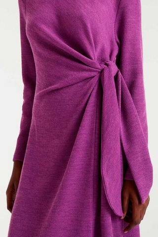 Compania Fantastica Purple Wrap Dress