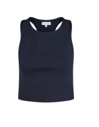 Ripley Rader Navy Ponte Knit Tank Top