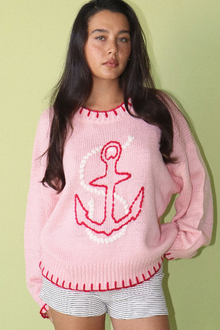 Bailey Rose Anchor Knit Sweater