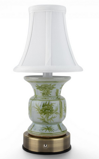 Porcelain Teal Green Rechargeable Lamp