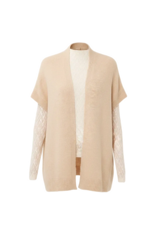 Esqualo Cardigan in Sand Melange