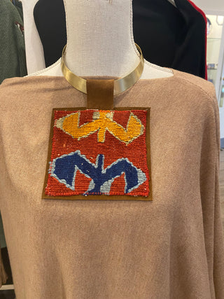 Orijinal Kilim Pendant with Red Patch