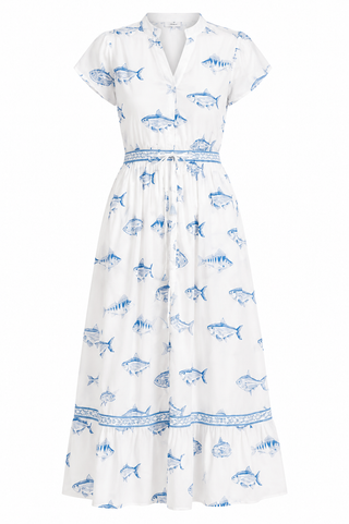 Beau & Ro Flutter Dress in Fish