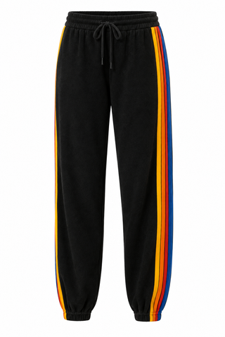 Aviator Nation 5 Stripe Charcoal Sweatpants