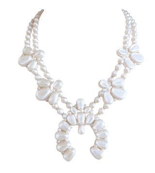 Rahya Jewelry Night Bloom Necklace in Pearl