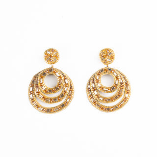 Bhavna Kanakia Gold Triple Hoop Earrings