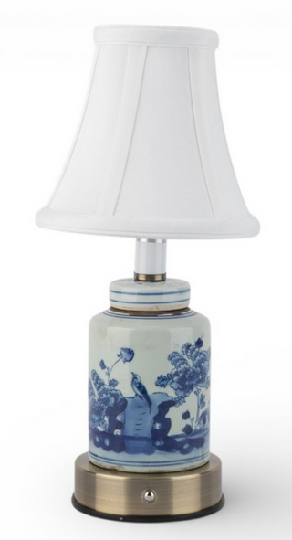 Porcelain Landscape Blue & White Rechargeable Lamp