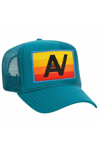 Aviator Nation Logo Rainbow Vintage Trucker Hat