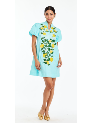 Elliana Barong Mini Dress S / Sorrento Citrus