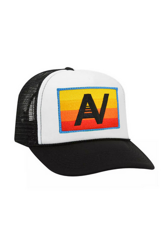 Aviator Nation Logo Rainbow Vintage Trucker Hat