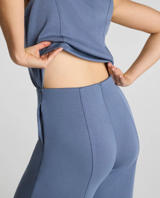 Spanx Airessentials® Shawl Collar Half Zip Jumpsuit in Rain