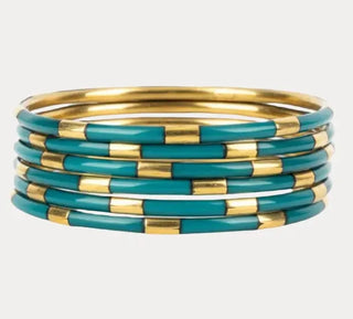 Budhagirl Caribe Veda Bangles - Set Of 6 - Caribe