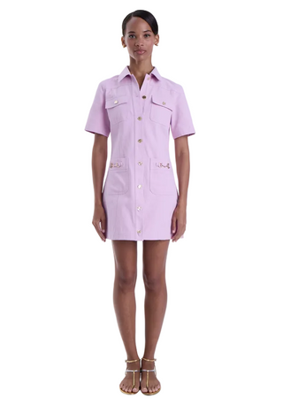 Karina Grimaldi Flora Denim Mini Dress