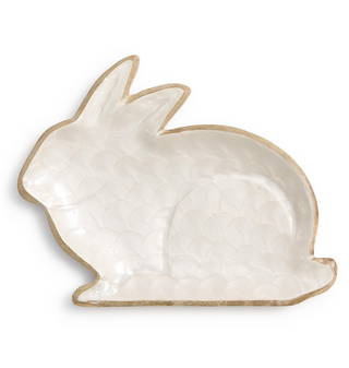 Two's Company Bunny Tray