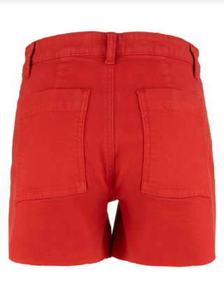 Kut Jane High Rise Short -Pork Chop Pkts-Raw Hem