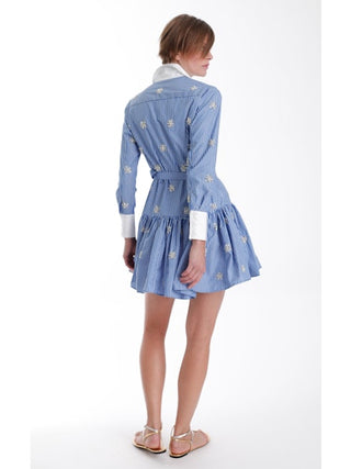 Karina Grimaldi Lumi Mini Dress M / Blue Stripes Karina Grimaldi Lumi Mini Dress M / Blue Stripes