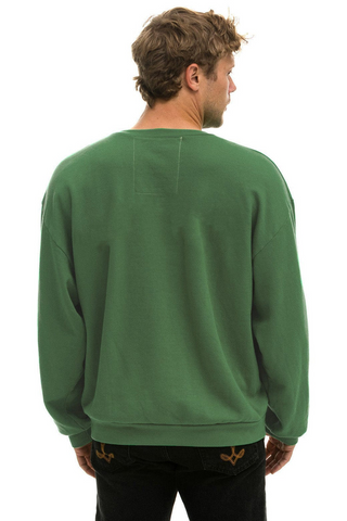 Aviator Nation Logo Palm Crew Sweatshirt Relaxed
