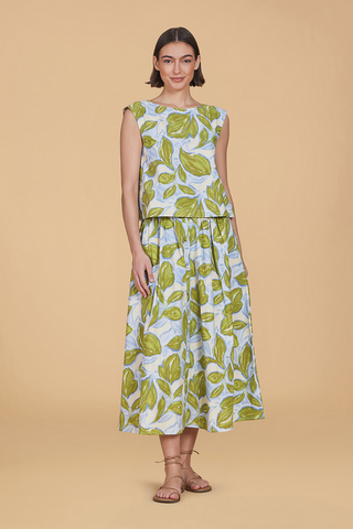 Olivia By Livro Georgia Skirt In Zest Leaves