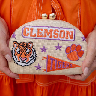 Lisi Lerch Inc. Tigers- Embroidered Clutch