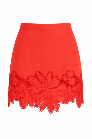 Lucy Paris Lina Eyelet Mini Skirt