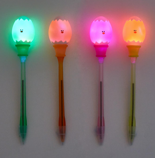 Two's Company Light Up Neon Egg Pen- Multiple Colors