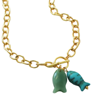 Monkee Collection Shay Fish Toggle Necklace