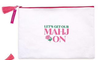 Two's Company Mahjong Game Tile Storage and Accessory Multipurpose Pouch