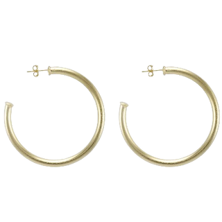 Sheila Fajl Small Everybody's Favorite Hoops Brushed Gold