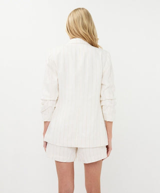 Esqualo Linen Striped Blazer